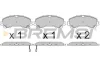 <strong>Гальмівні колодки пер. QX50/Q70/Q60/Navara/Qashqai/Murano/Pathfinder BREMSI BP3638 (фото 1)</strong>