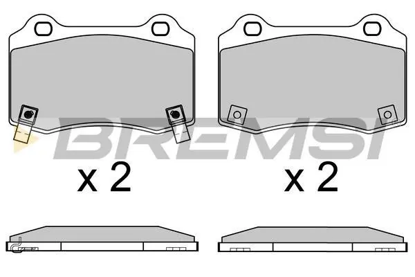 <strong>Гальмівні колодки задн. Tesla Model S/X 12- (Brembo) BREMSI BP3649 (фото 1)</strong>