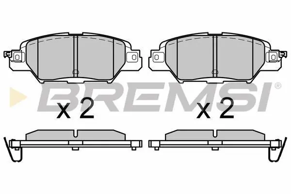 <strong>Гальмівні колодки зад. Mazda CX5 14- (Akebono) BREMSI BP3661 (фото 1)</strong>