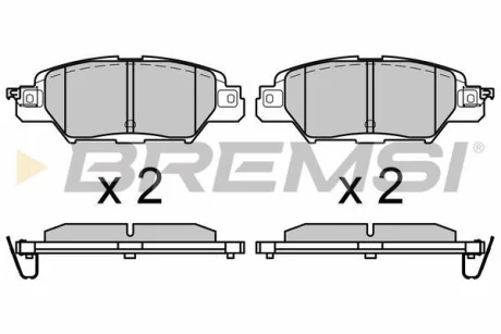 Гальмівні колодки зад. Mazda CX5 14- (Akebono) для BREMSI BP3661 фото товару