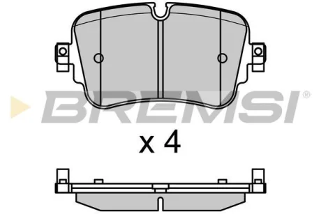 Гальмівні колодки зад. Audi A6/A7/A8/Q7/Q8/VW Touareg 18- для BREMSI BP3686 фото товару