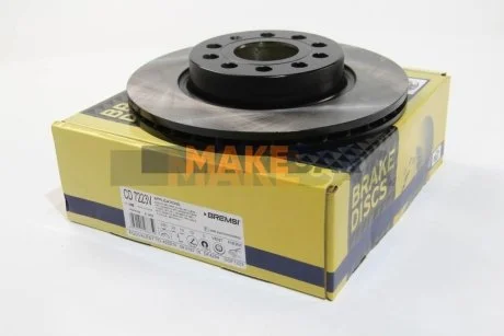 Гальмівний диск перед. Caddy III/Golf V/VI/Jetta/Octavia 04- (280x22) для BREMSI CD7223V фото товару