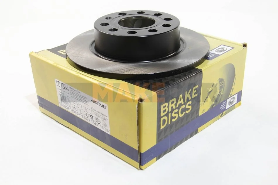 <strong>Гальмівний диск зад. Caddy III/Octavia/Golf V/VI 04- (255x10) BREMSI CD7224S (фото 1)</strong>