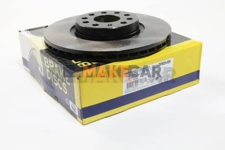 Гальмівний диск перед. Caddy III/IV/Golf/Jetta/Passat/Octavia 05- (312x25) для BREMSI CD7305V фото товару