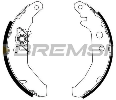 <strong>Гальмівні колодки зад. Ford Fiesta III 89-99 (Bendix) BREMSI GF0225 (фото 1)</strong>