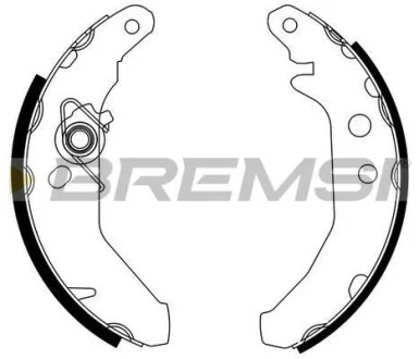 Гальмівні колодки зад. Ford Fiesta III 89-99 (Bendix) для BREMSI GF0225 фото товару