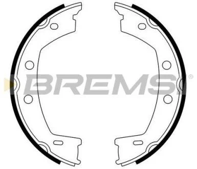 Гальмівні колодки зад. FREELANDER 2.0-3.2 06-14 (LUCAS GIRLING) для BREMSI GF0442 фото товару
