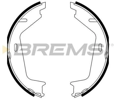<strong>Гальмівні колодки бараб. XC90 02- BREMSI GF0608A (фото 1)</strong>