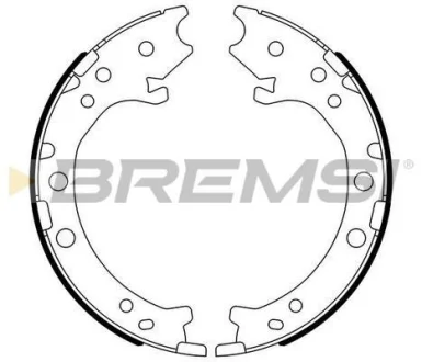 Колодки ручного гальма Honda CR-V 06-18 (200x35) (BOSCH) для Honda, Acura BREMSI GF0715 фото товару