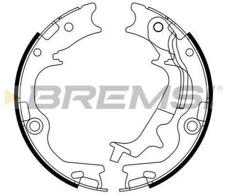 <strong>Колодки ручного гальма HYUNDAI TUCSON/ix35/KIA SPORTAGE 1.6-2.0 09- BREMSI GF0807 (фото 1)</strong>