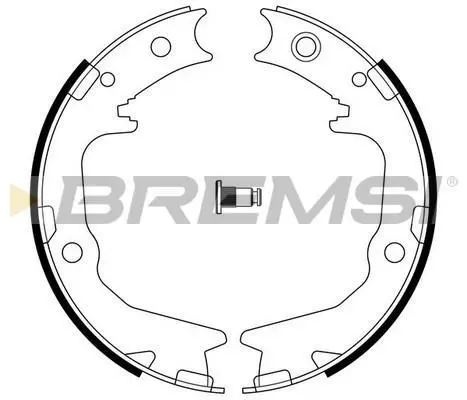 <strong>Колодки ручного гальма Outlander/Lancer/Pajero/Galant 87-13 BREMSI GF0826 (фото 1)</strong>
