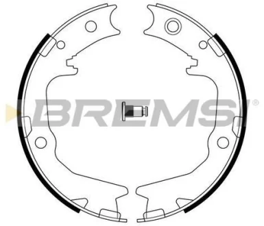 Колодки ручного гальма Outlander/Lancer/Pajero/Galant 87-13 для BREMSI GF0826 фото товару