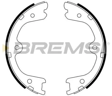 <strong>Колодки ручного гальма Nissan Navara/Pathfinder 04- (AKEBONO) BREMSI GF0873 (фото 1)</strong>