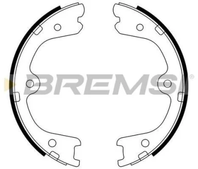 Колодки ручного гальма Nissan Navara/Pathfinder 04- (AKEBONO) для BREMSI GF0873 фото товару
