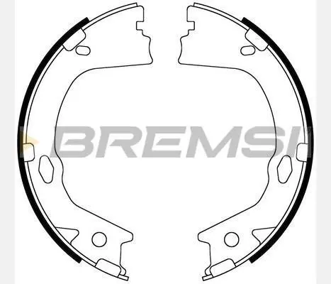 <strong>Колодки ручного гальма KIA Optima 10-19 (167x27) (MANDO) BREMSI GF0899 (фото 1)</strong>