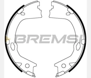Колодки ручного гальма KIA Optima 10-19 (167x27) (MANDO) для BREMSI GF0899 фото товару