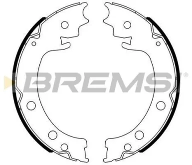 Колодки ручного гальма Grand Vitara 05-15 (200x37.2) (AKEBONO) для BREMSI GF0908 фото товару