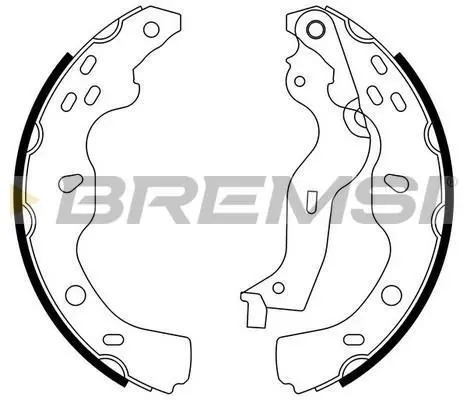 <strong>Гальмівні колодки зад. Suzuki SX4 06-15 (220x36) (BOSCH) BREMSI GF0919 (фото 1)</strong>