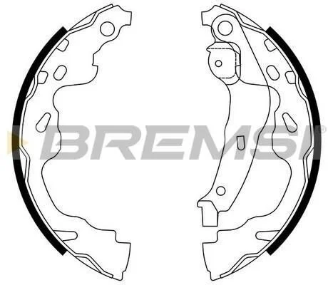 <strong>Гальмівні колодки зад. YARIS 1.0-1.5 99-05 (BOSCH) BREMSI GF0961 (фото 1)</strong>