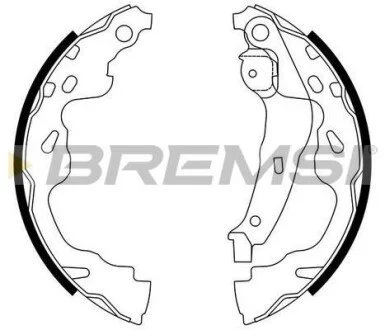 Гальмівні колодки зад. YARIS 1.0-1.5 99-05 (BOSCH) для BREMSI GF0961 фото товару