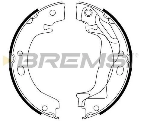 <strong>Гальмівні колодки зад. COROLLA 1.4-2.0 00-07 (LUCAS GIRLING) BREMSI GF0970 (фото 1)</strong>