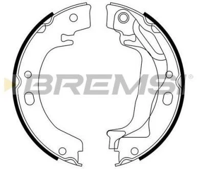 Гальмівні колодки зад. COROLLA 1.4-2.0 00-07 (LUCAS GIRLING) для Toyota BREMSI GF0970 фото товару