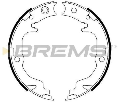 <strong>Колодки ручного гальма (170x32) Mitsubishi ASX/Lancer 08-/Outlander 06- BREMSI GF4886 (фото 1)</strong>