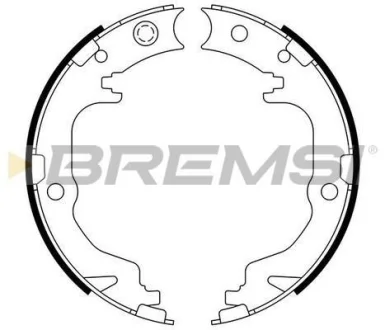 Колодки ручного гальма (170x32) Mitsubishi ASX/Lancer 08-/Outlander 06- для BREMSI GF4886 фото товару