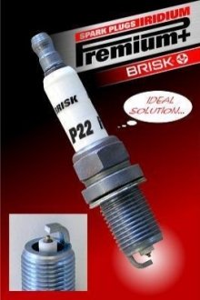 Свеча зажигания IRIDIUM PREMIUM+ BRISK P22 (фото 1)