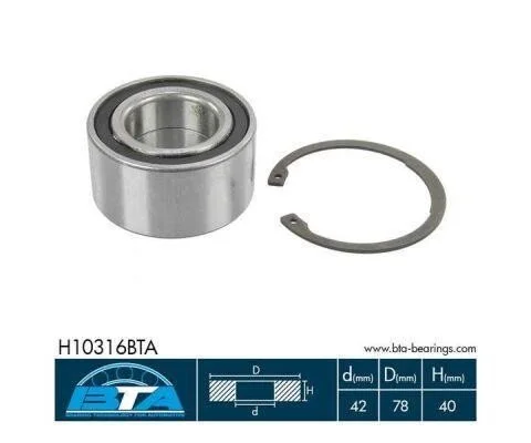 <strong>Підшипник колеса,комплект BTA H10316BTA (фото 1)</strong>