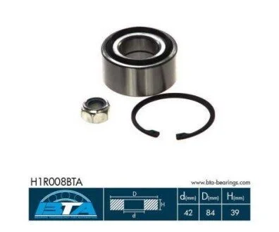 Підшипник колеса,комплект для Renault BTA H1R008BTA фото товару