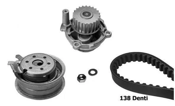 <strong>BUGATTI AUDI К-т ГРМ (помпа + ремень + ролик + крепеж) 1,6 A3/A4 VW Golf IV 1,6/2,0 SKODA 1,6/2,0 SEAT Bugatti KBU5112B (фото 1)</strong>