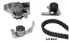 <strong>BUGATTI CITROEN К-кт ГРМ (помпа + ремень + 2 ролика) BX, ZX, PEUGEOT 306, 405. 1,9D. Bugatti KBU5501C (фото 1)</strong>