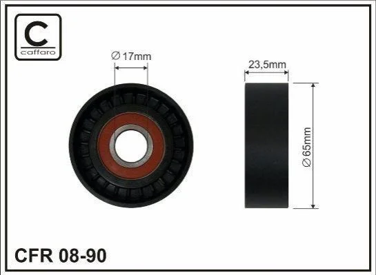 <strong>Ролик натяжний CAFFARO 0890 (фото 1)</strong>
