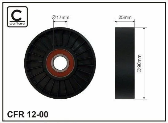 <strong>Сам ролик 90X17X25 Peugeot/Citroen/Fiat/Lancia CAFFARO 12-00 (фото 1)</strong>