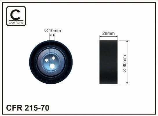 <strong>Ролик натяжний CAFFARO 21570 (фото 1)</strong>