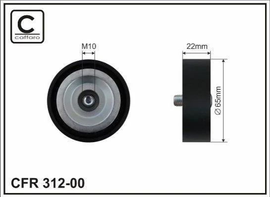 <strong>Ролик натяжкика Hyundai I20, I30, I40 1.7 CRDI CAFFARO 31200 (фото 1)</strong>