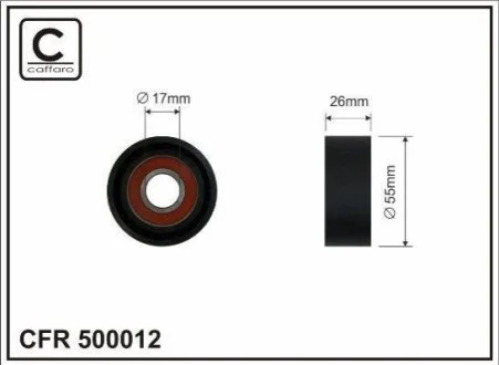 Ролик для CAFFARO 500012 фото товару