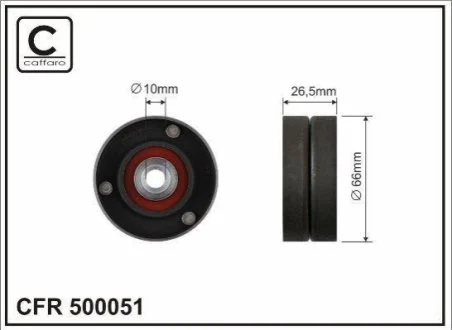 Ролик для CAFFARO 500051 фото товару