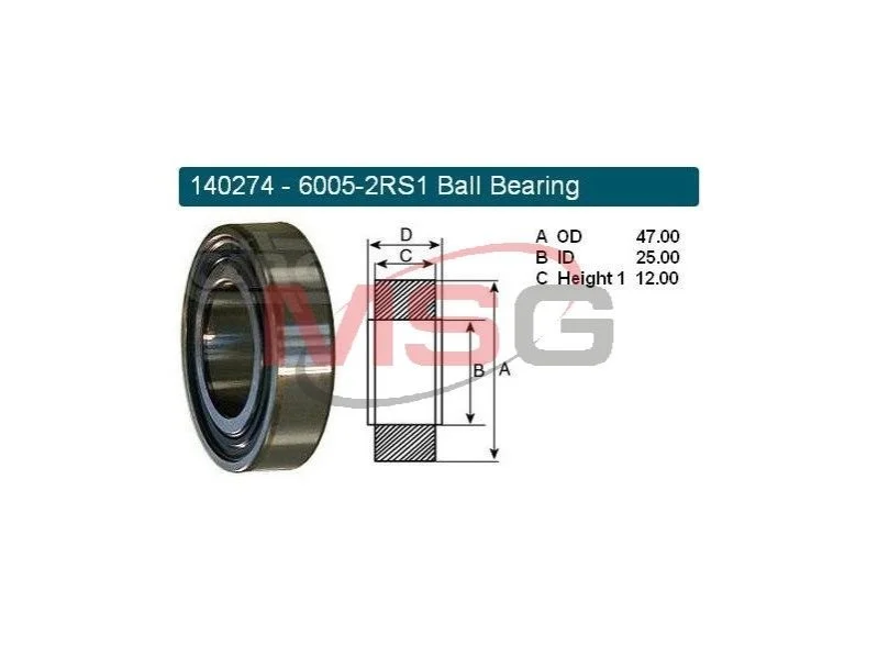 <strong>Подшипник шариковый d>30 CARGO 140274 (фото 1)</strong>