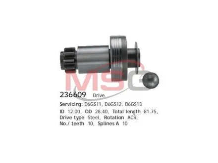 Бендікс стартера для Volkswagen, Skoda, Audi, Seat CARGO 236609 фото товару