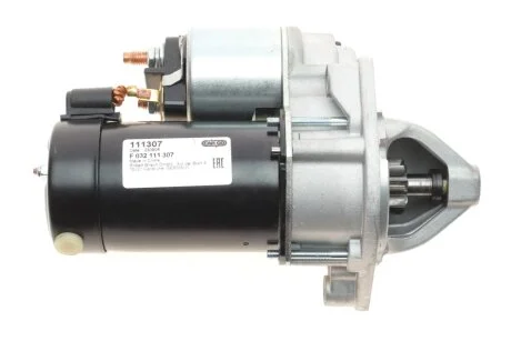 Стартер (12В, 1,2кВт, новий із заставою) HONDA ACCORD VIII HYUNDAI COUPE I, COUPE II, ELANTRA III, HIGHWAY, LANTRA II, MATRIX, TIBURON, TRAJET, TUCSON KIA CARENS I, CERATO I 1.6-2.0LPG 06.95-09.12 для Hyundai, KIA CARGO F 032 111 307 фото товару