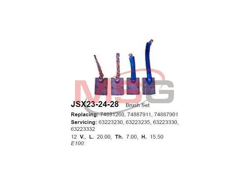 <strong>Щітки стартера CARGO JSX23-24-28 (фото 1)</strong>