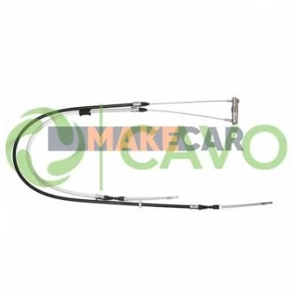 CAVO OPEL Трос тормоза Kadett E 86- (1270/715+1700/1100mm) для Cavo 5902 231 фото товару