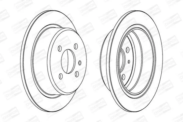<strong>BMW Диск тормозной задний E30 316/325 82-94 (258*10) CHAMPION 561132CH (фото 1)</strong>