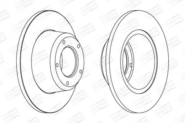 <strong>LANDROVER Диск тормозной передн. Defender,Discovery,Range Rover 86- CHAMPION 561352CH (фото 1)</strong>