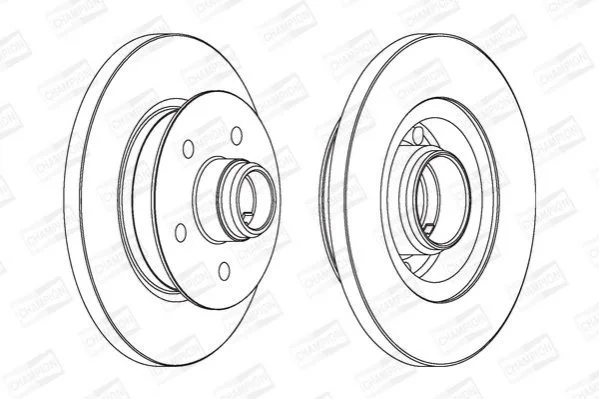 <strong>VW Диск тормозной передн.T3 86- CHAMPION 561437CH-1 (фото 1)</strong>