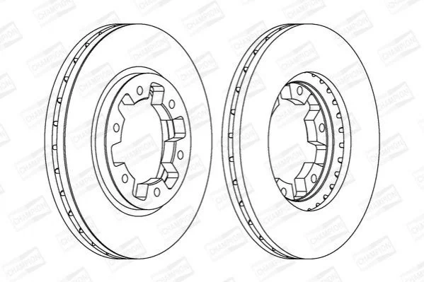 <strong>NISSAN Диск тормозной передн.Ford Maverick,Terrano CHAMPION 561523CH (фото 1)</strong>
