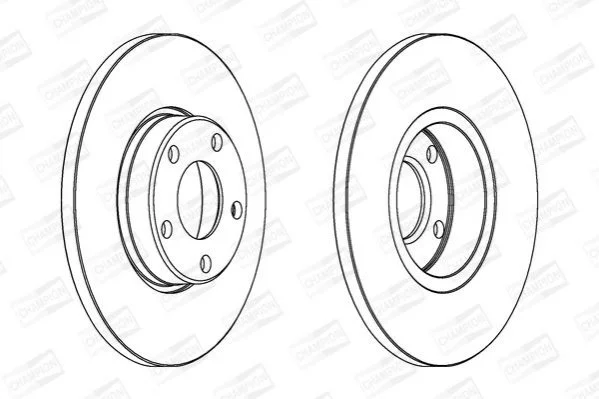 <strong>VW Диск тормозной перед.Audi 100/A4/A6 CHAMPION 561547CH (фото 1)</strong>
