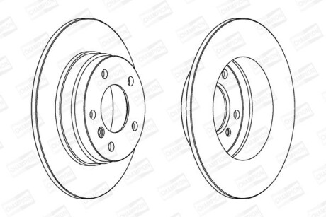 Диск гальмівний CHAMPION 561552CH фото товара